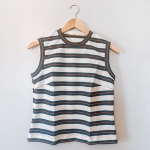 Vintage mock neck crop top